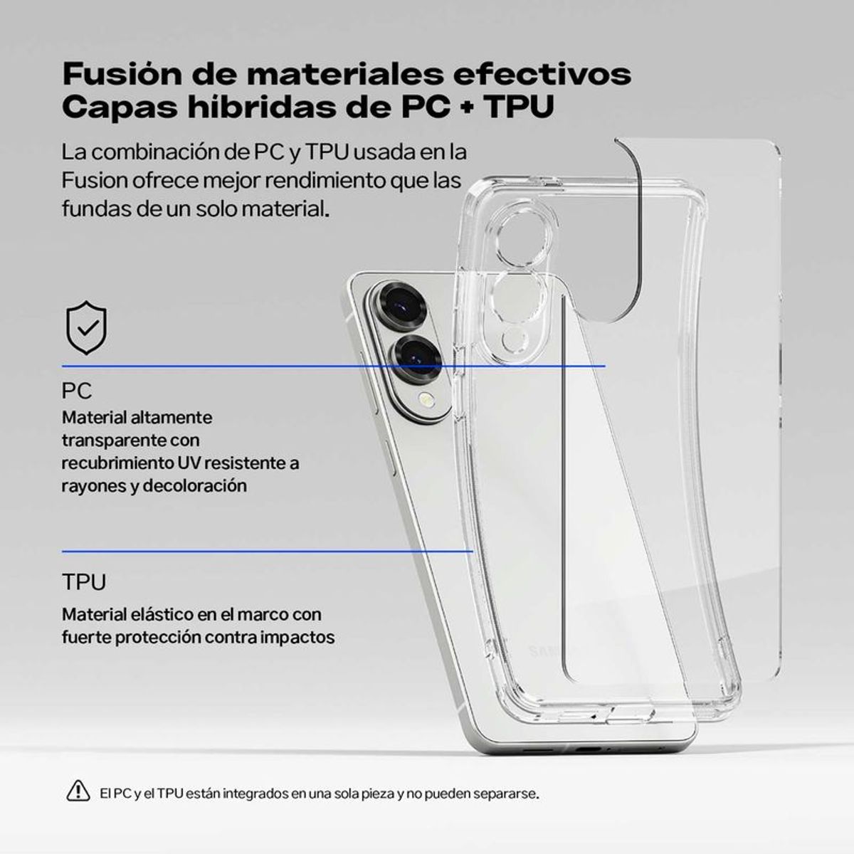 RINGKE - Case Galaxy S25 Edge Transparente Antiamarilleo Antigolpes