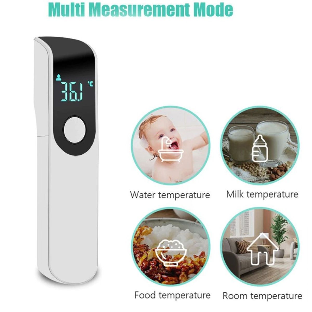 GENERICO - Termometro Infrarrojo Digital Sin contacto Temperatura Fiebre - Hosal