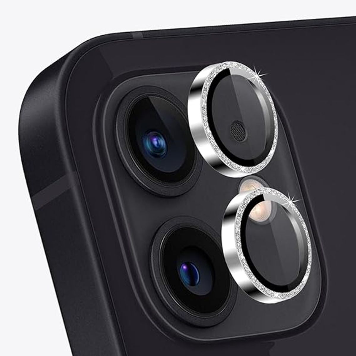 GENERICO - Protector De Cámara IPhone 11 / 12 / 12 Mini Diamantes