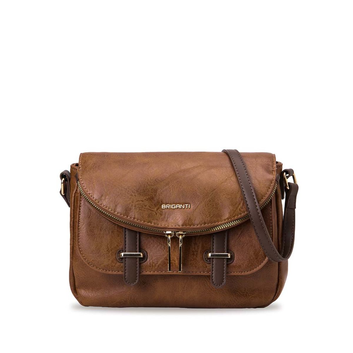 VIALE - Morral Messenger BRI-MO2501 NaturalMarrón Briganti