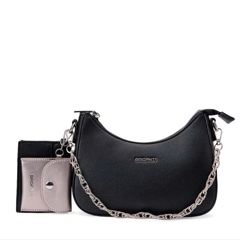 VIALE - Morral Shoulder Bag BRI-MO2521 NegroPlatq Briganti