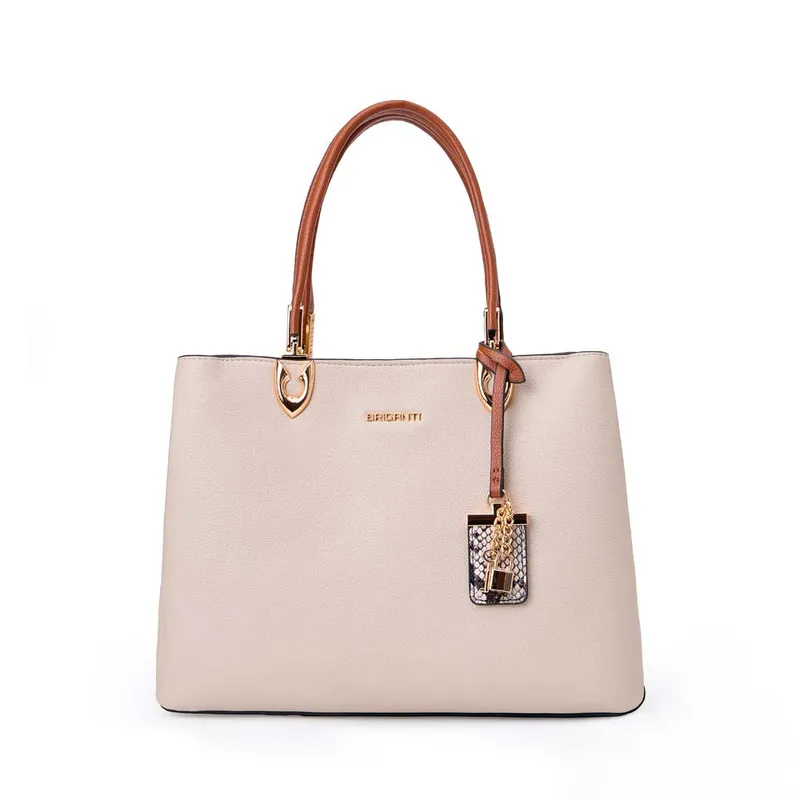 VIALE - Cartera Satchel BRI-CS2507 BlanofNat Briganti