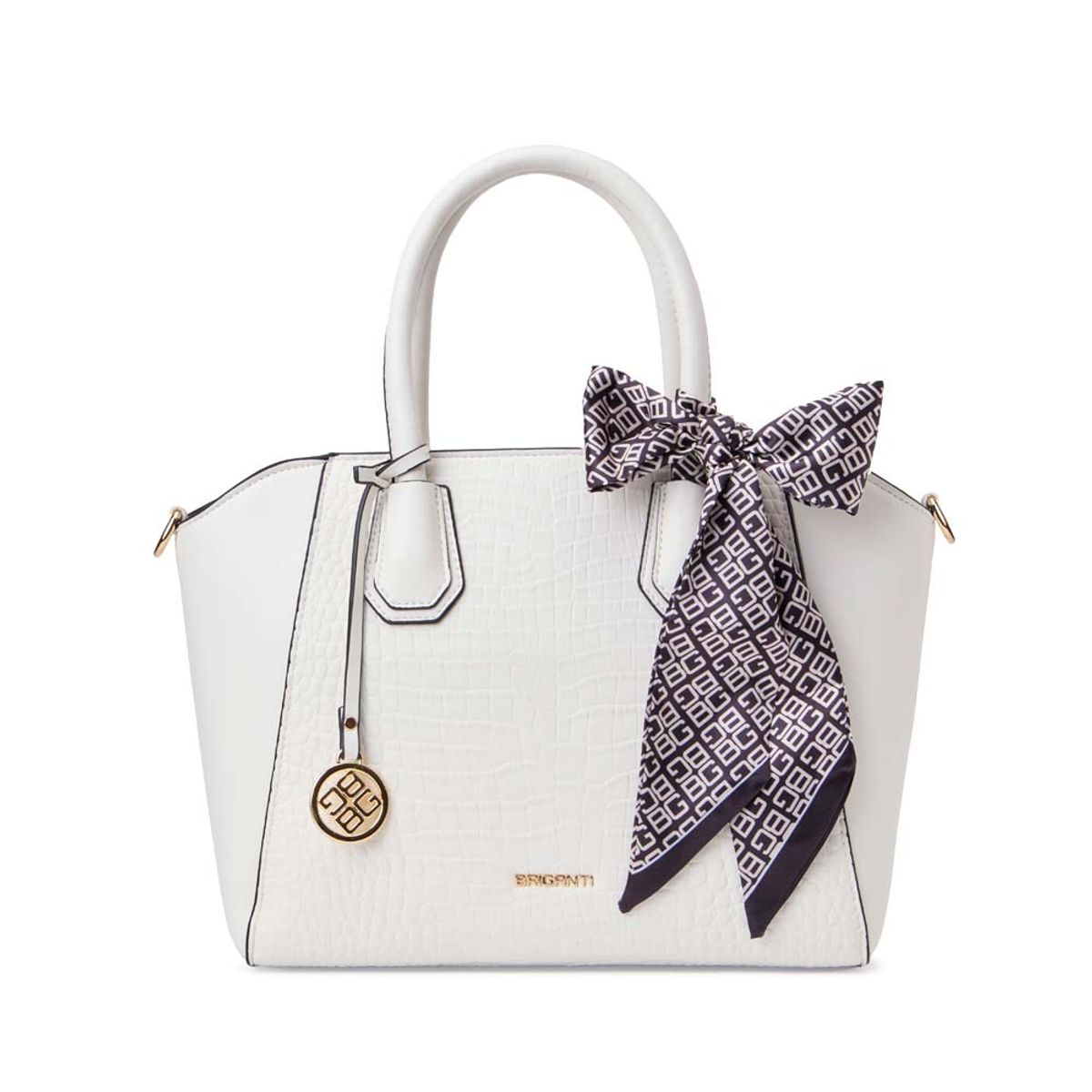VIALE - Cartera Satchel BRI-CS2509 Blanco Briganti