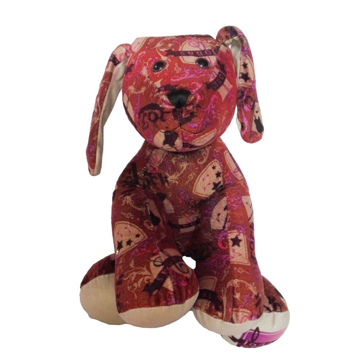 GENERICO - Peluche Perro Colorido rockero 32cm