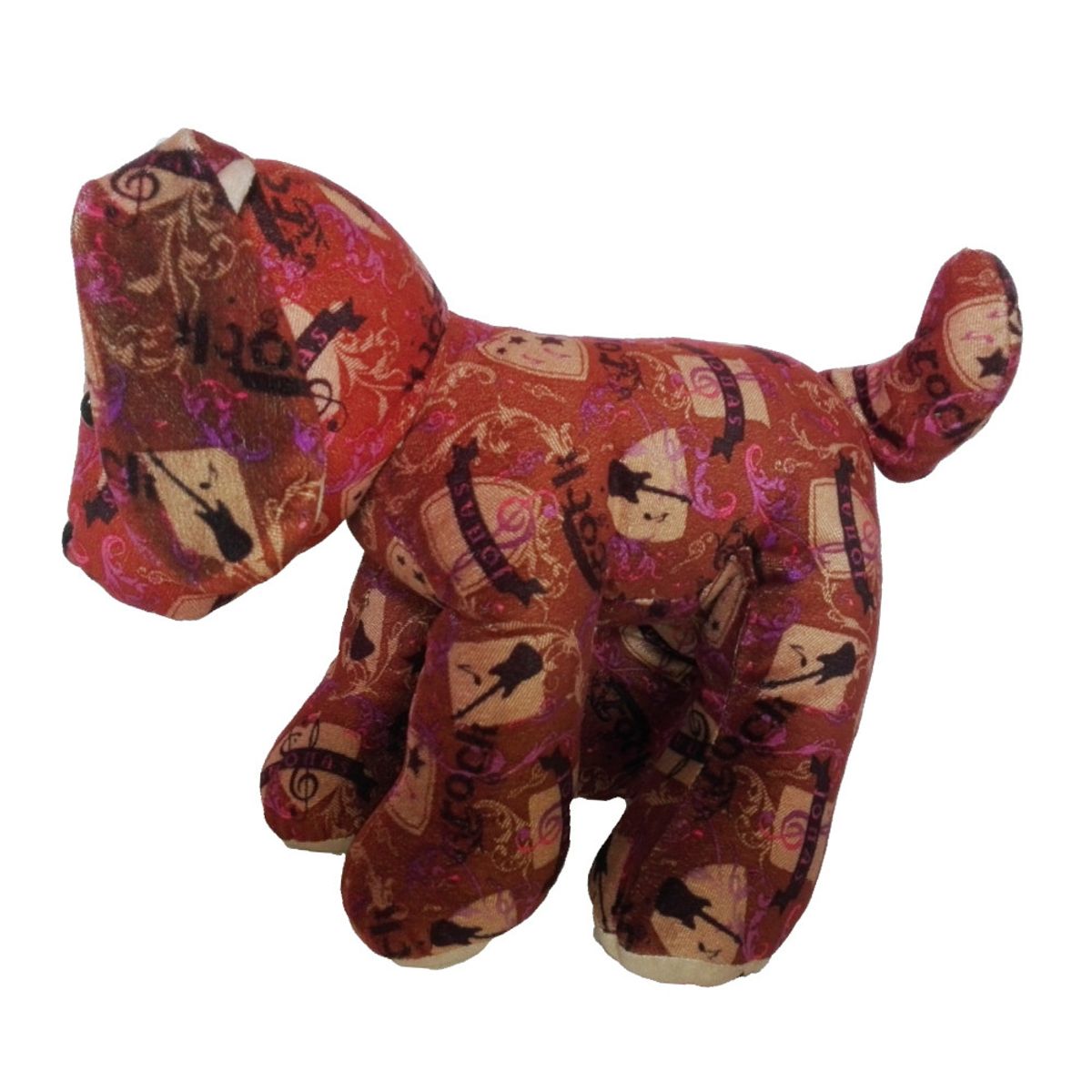 GENERICO - Peluche Perro Colorido rockero 32cm