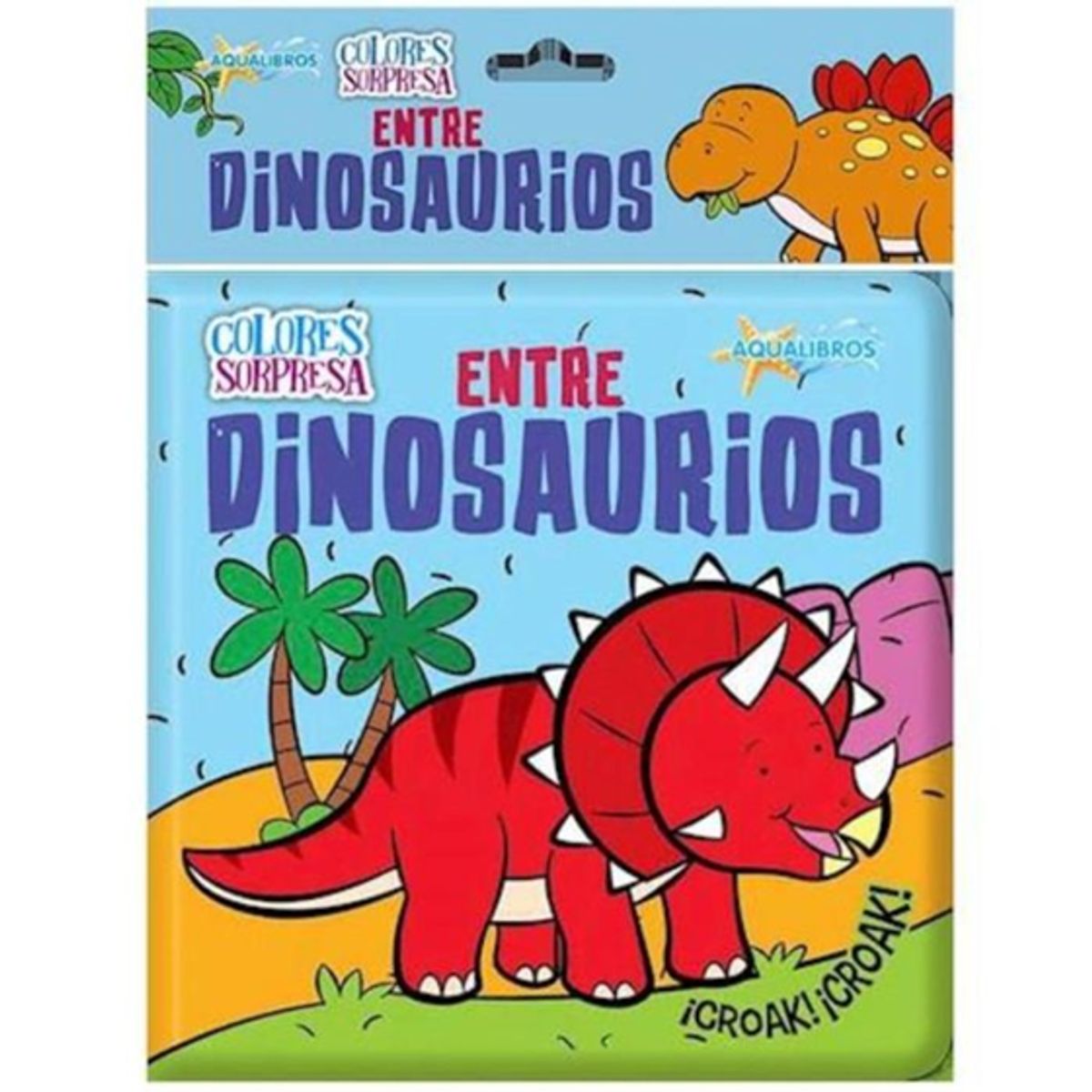 GENERICO - libro infantil magico de agua entre dinosaurios