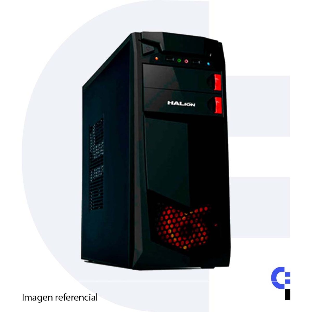 HALION - Case Halion Storm 7223 Red – ATX con Fuente de 350W