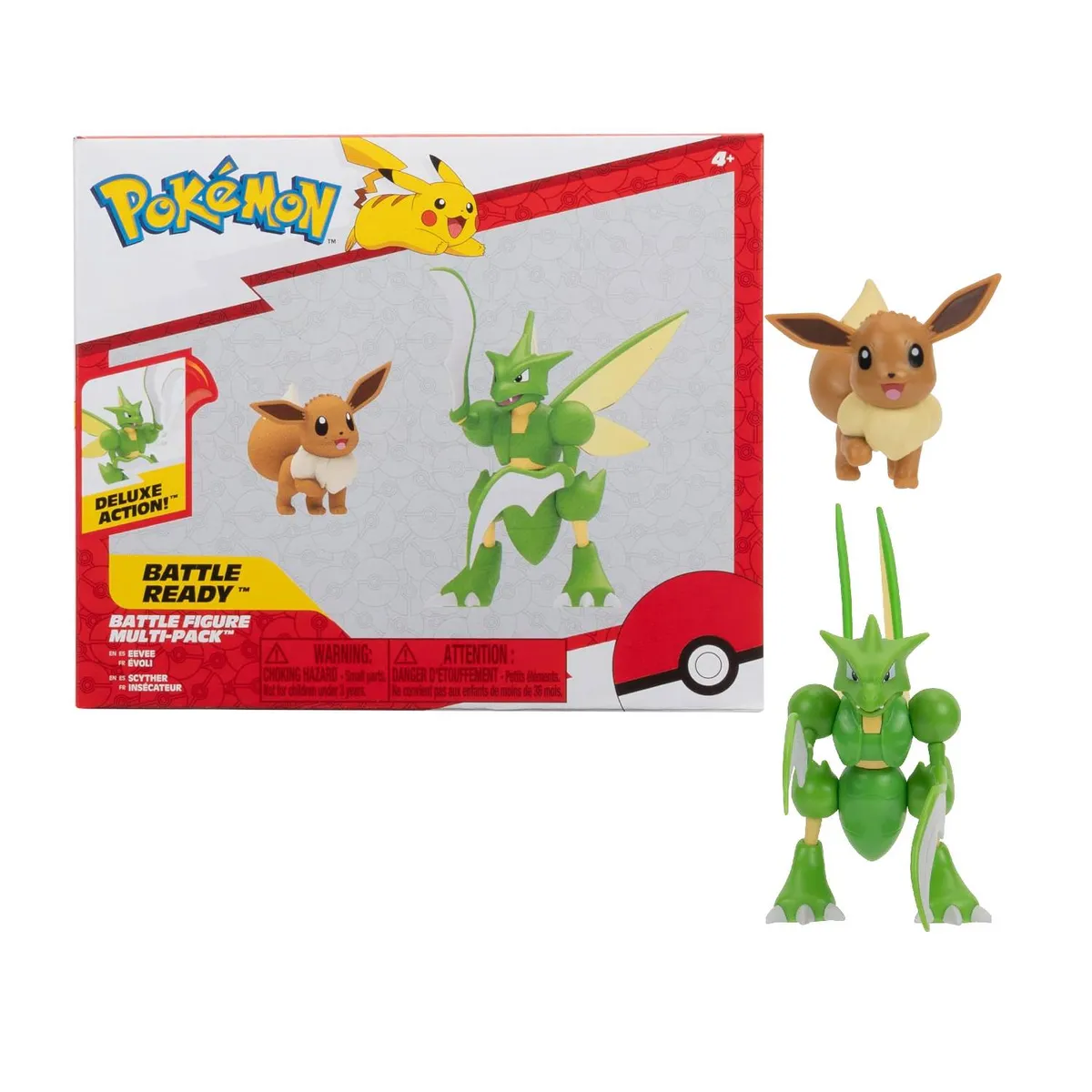 POKEMON - Pokemon Jazwares Figura Pack Eevee Scyther