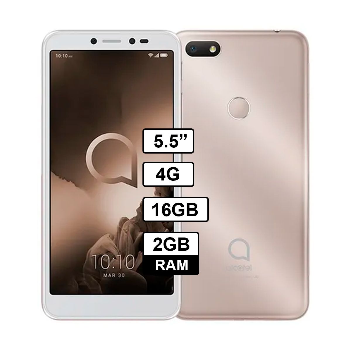 ALCATEL - Celular ALCATEL 1V - 2GB RAM 16GB Color Metallic gold