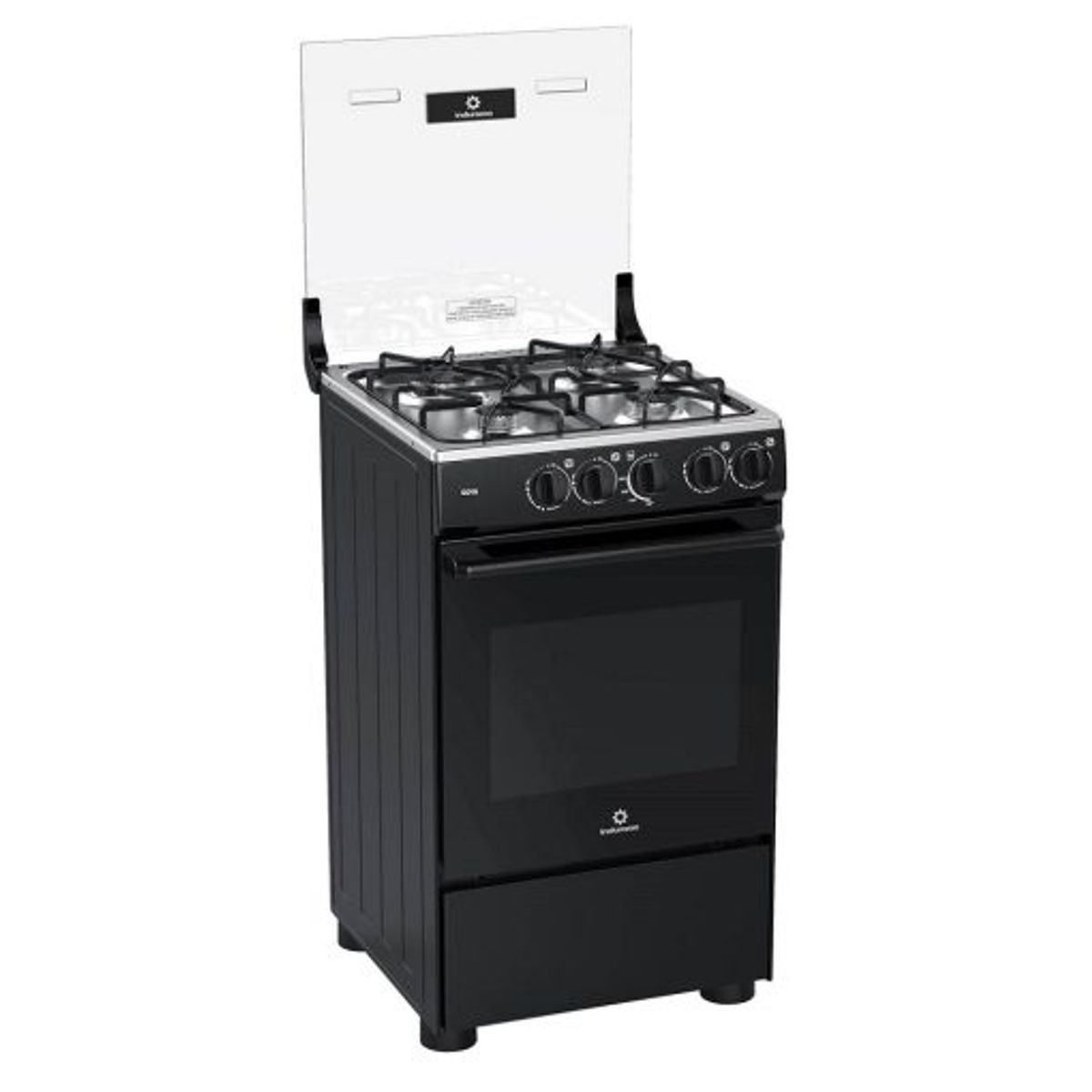 INDURAMA - Cocina de 4 Hornillas Indurama Goya Negra