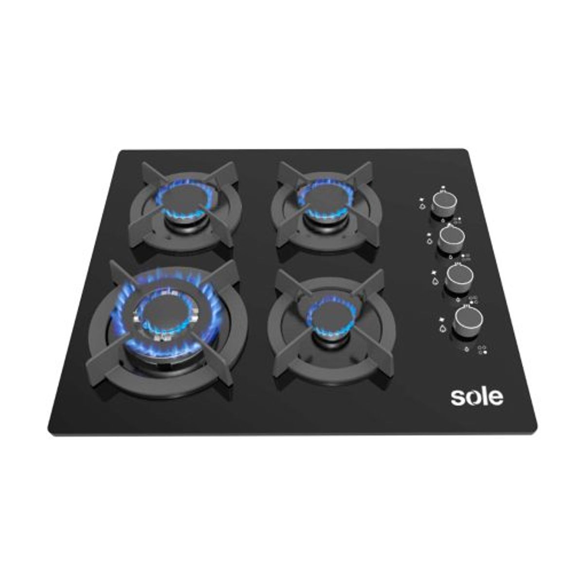 SOLE - Cocina Empotrable Sole 4 Hornillas 60 cm SOLCO068