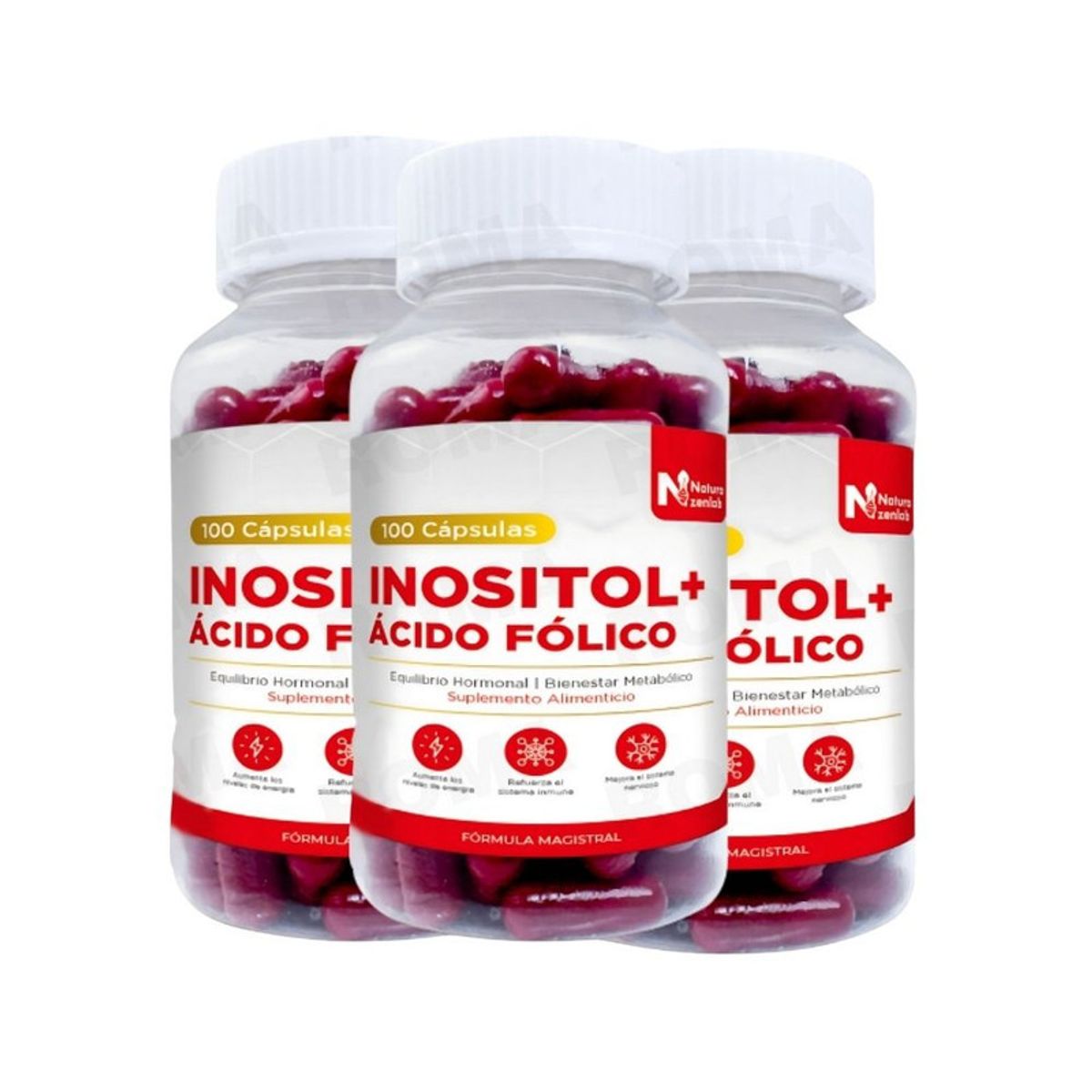 GENERICO - PACK 3 INOSITOL + ÁCIDO FÓLICO NATURA ZENLAB