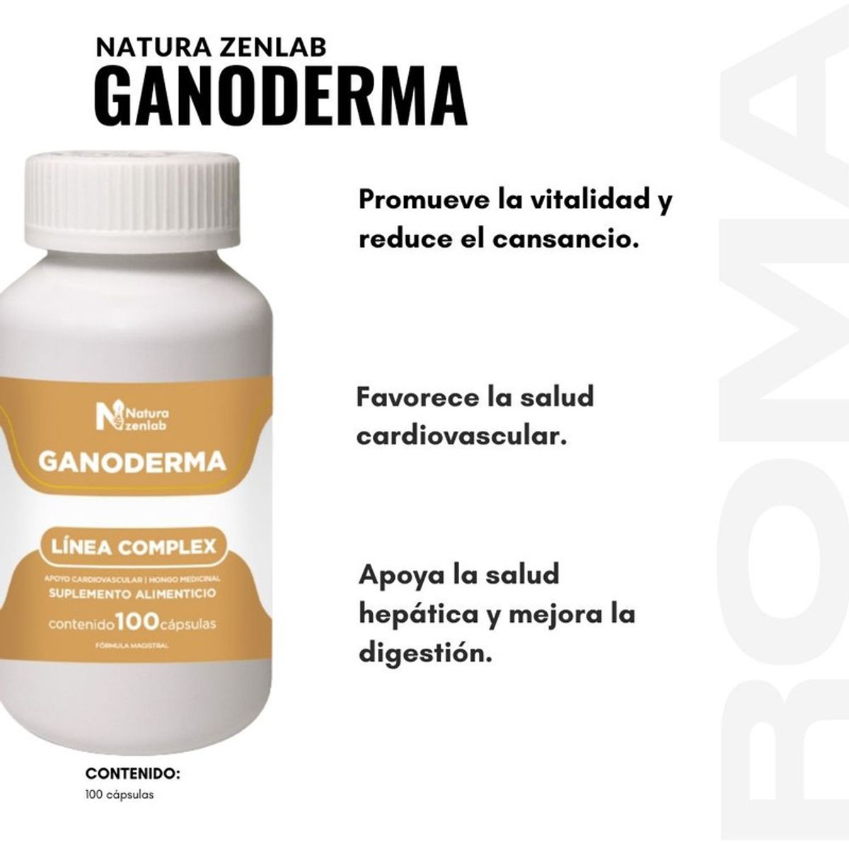 GENERICO - GANODERMA COMPLEX 400MG NATURA ZENLAB