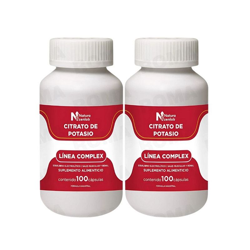GENERICO - PACK 2 CITRATO DE POTASIO COMPLEX 1000MG NATURA ZENLAB