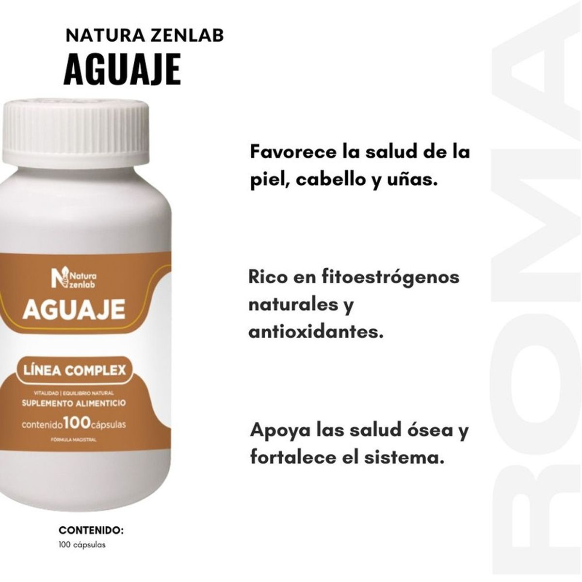 GENERICO - AGUAJE COMPLEX 400MG NATURA ZENLAB