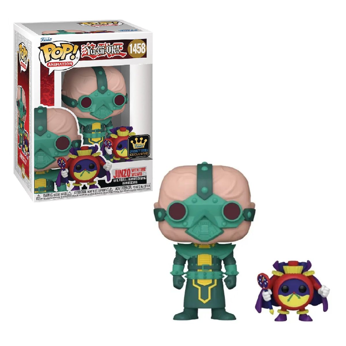FUNKO - POP JINZO WITH TIME WIZARD - YUGIOH 1458 SPECIALTY SERIES