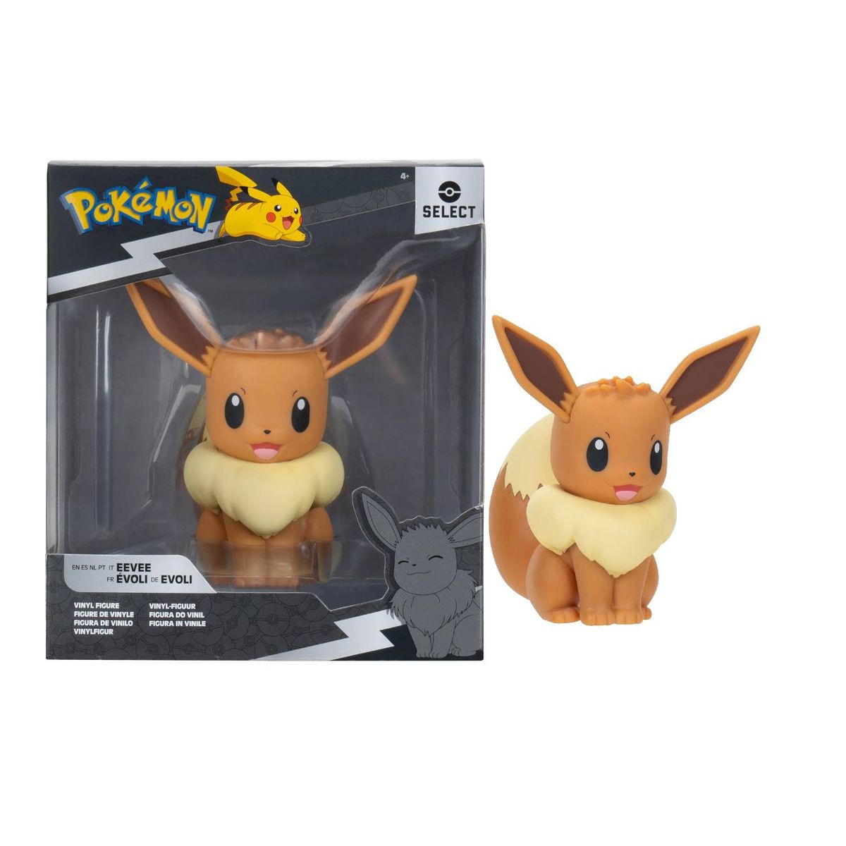 POKEMON - Pokemon Figura Eevee  Select De 4 Pulgadas