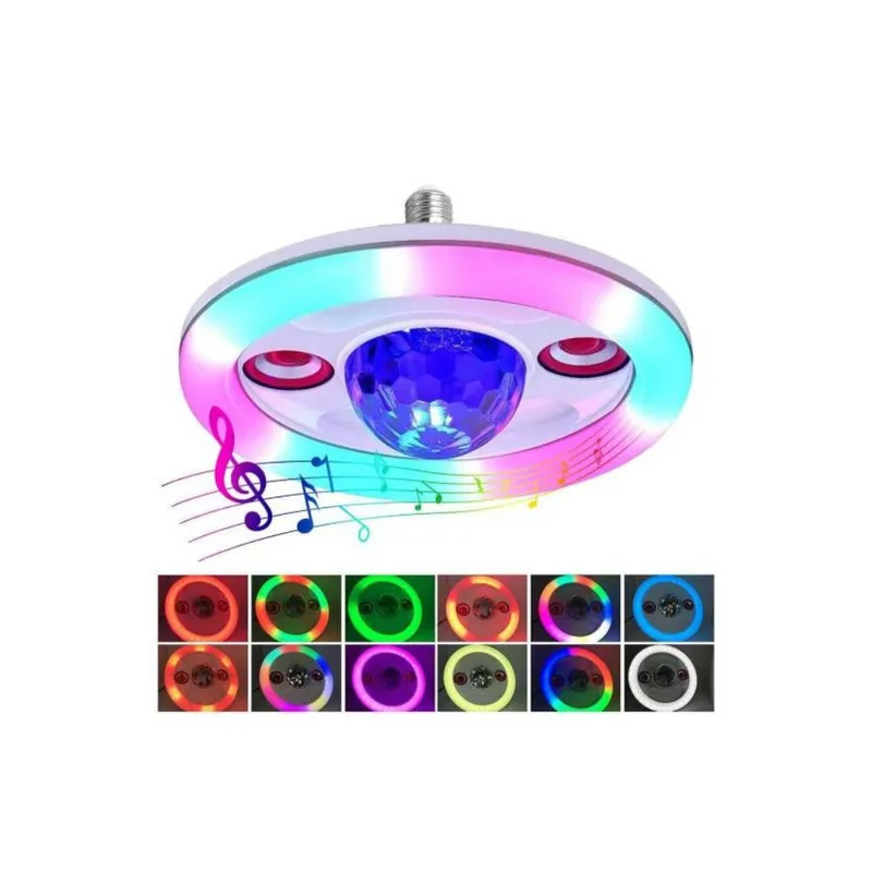 GENERICO - LAMPARA CON PARLANTE BLUETOOTH MULTICOLOR DE 36 WATTS .