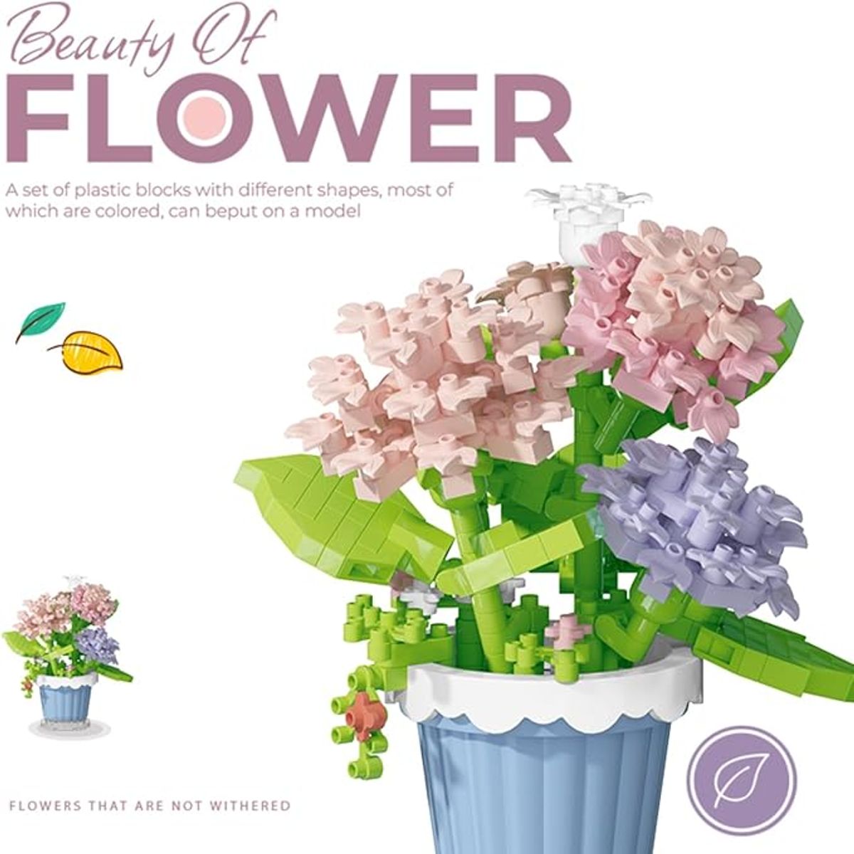 OEM - Bloques de flores en maceta - CLAVEL - 365 PCS