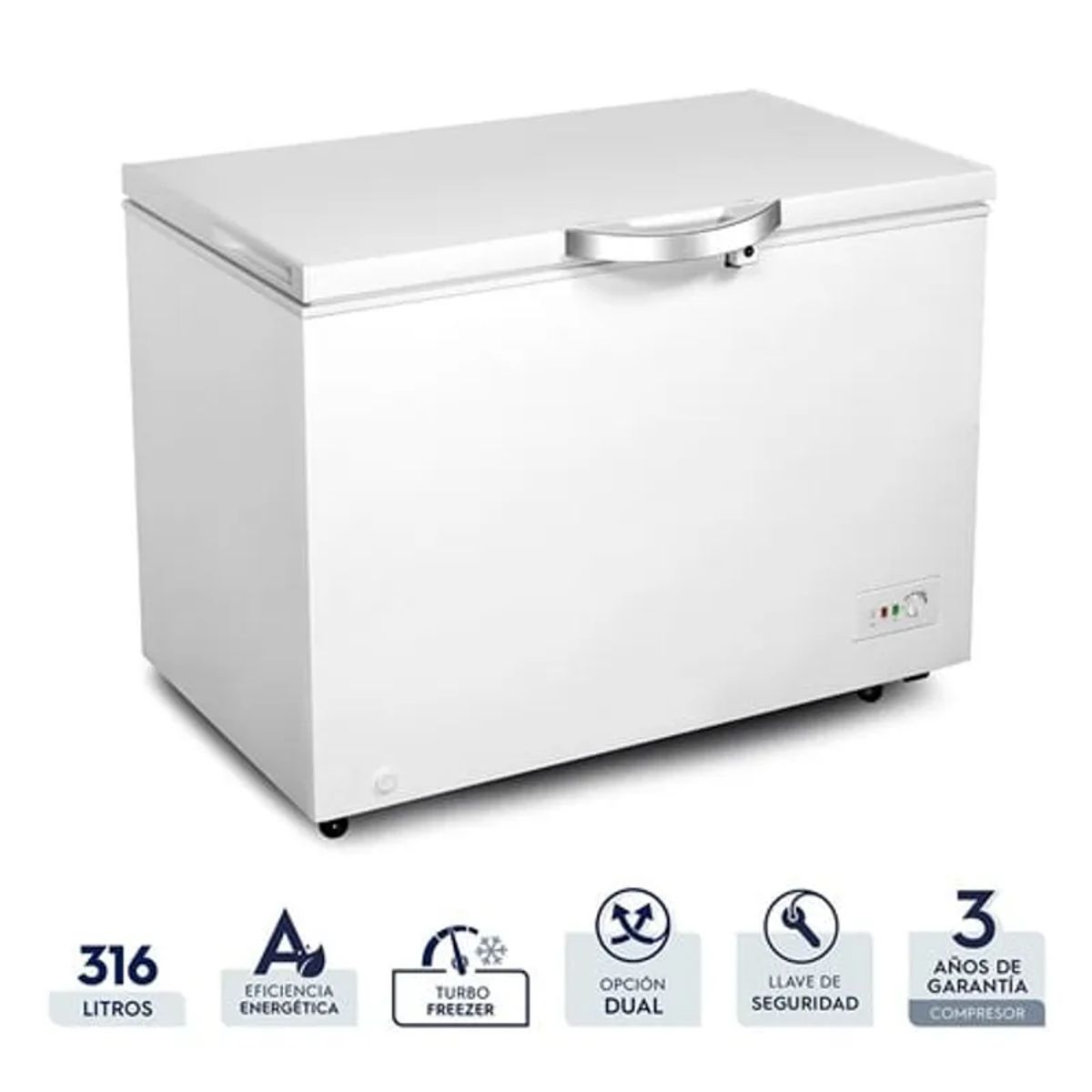 ELECTROLUX - Congelador 316L Electrolux Blanco EFCC32C2HQW