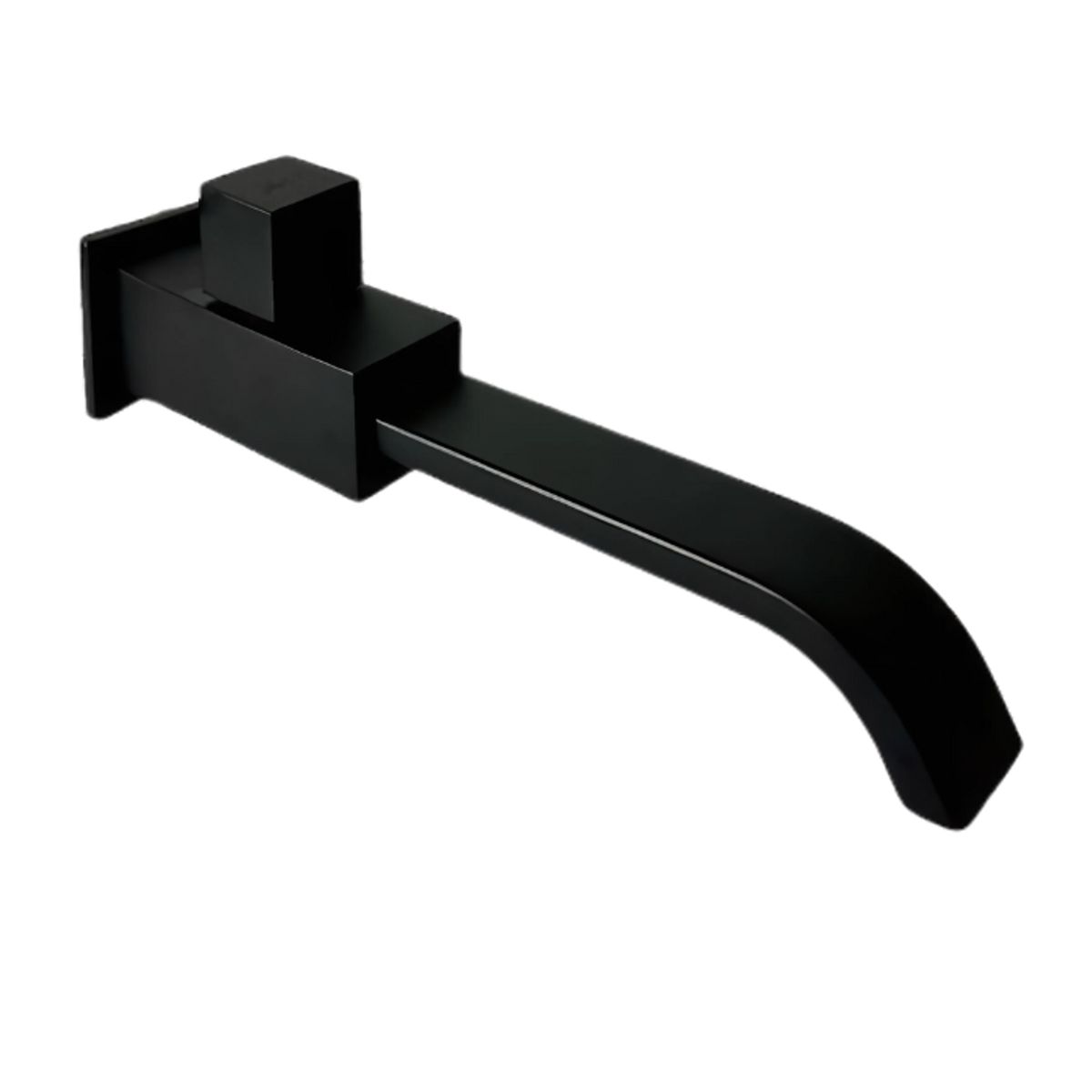 XM - LLAVE DE LAVATORIO CUADRADO NEGRO PARED L502-01