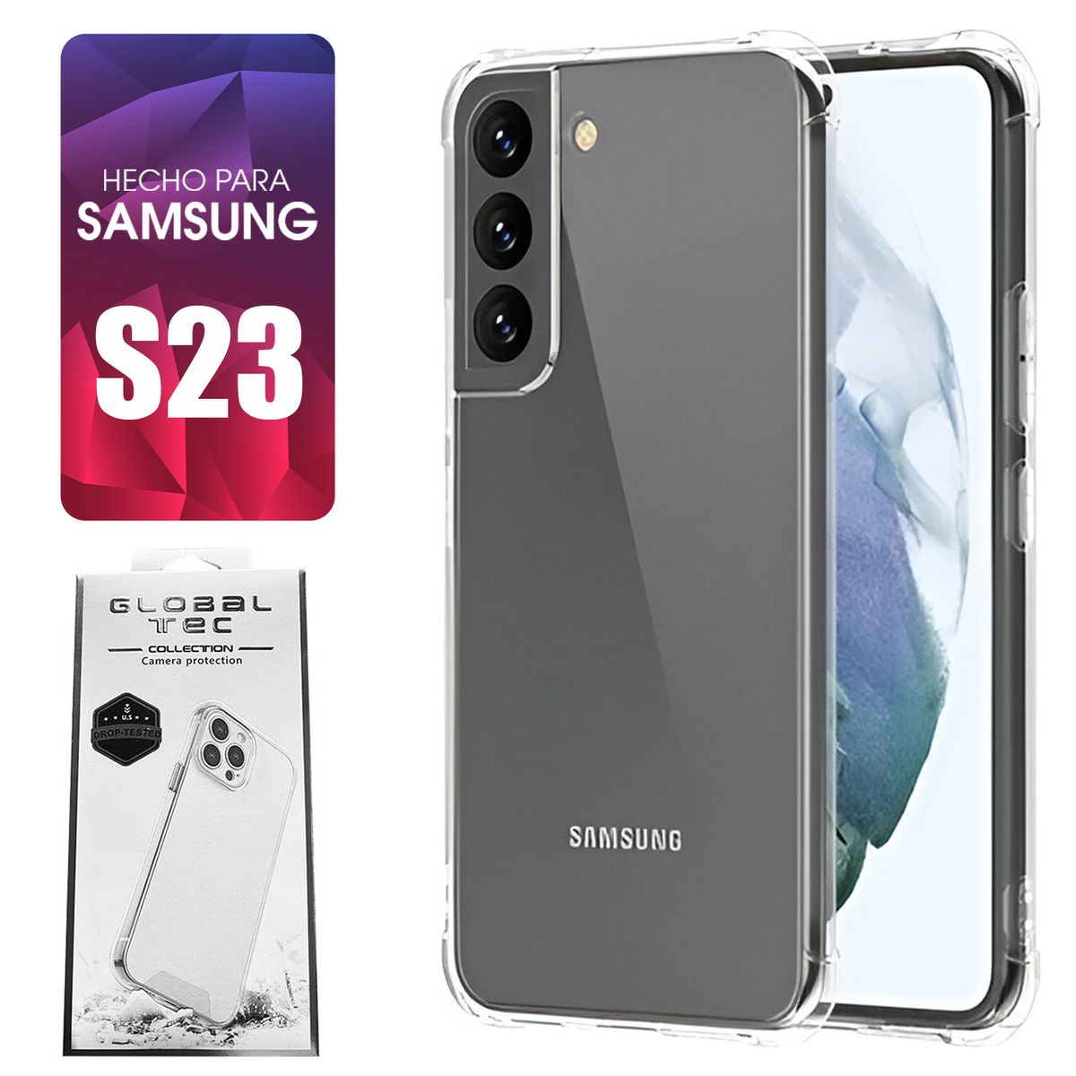 ASIA IMPORT - Space Case Transparente Samsung S23 Funda Para celular