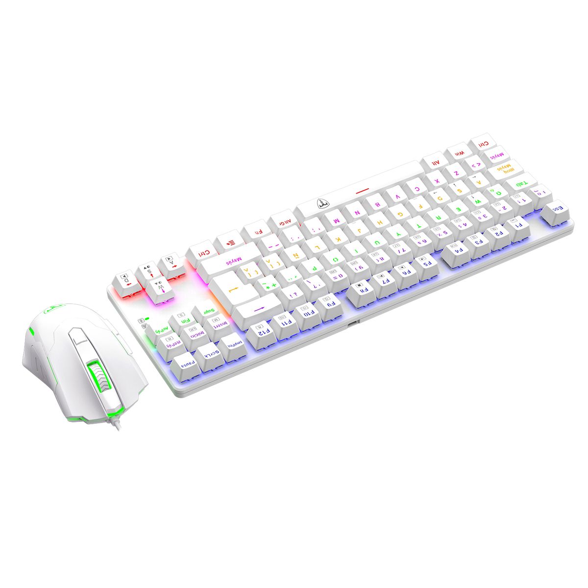 T-DAGGER - Combo Gamer T-TGS005W  Advance Force White TecladoMouse