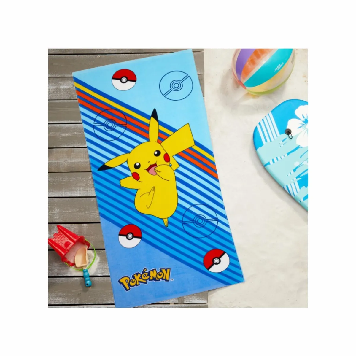 POKEMON - Pokemon Toalla para niños Edicion Pikachu