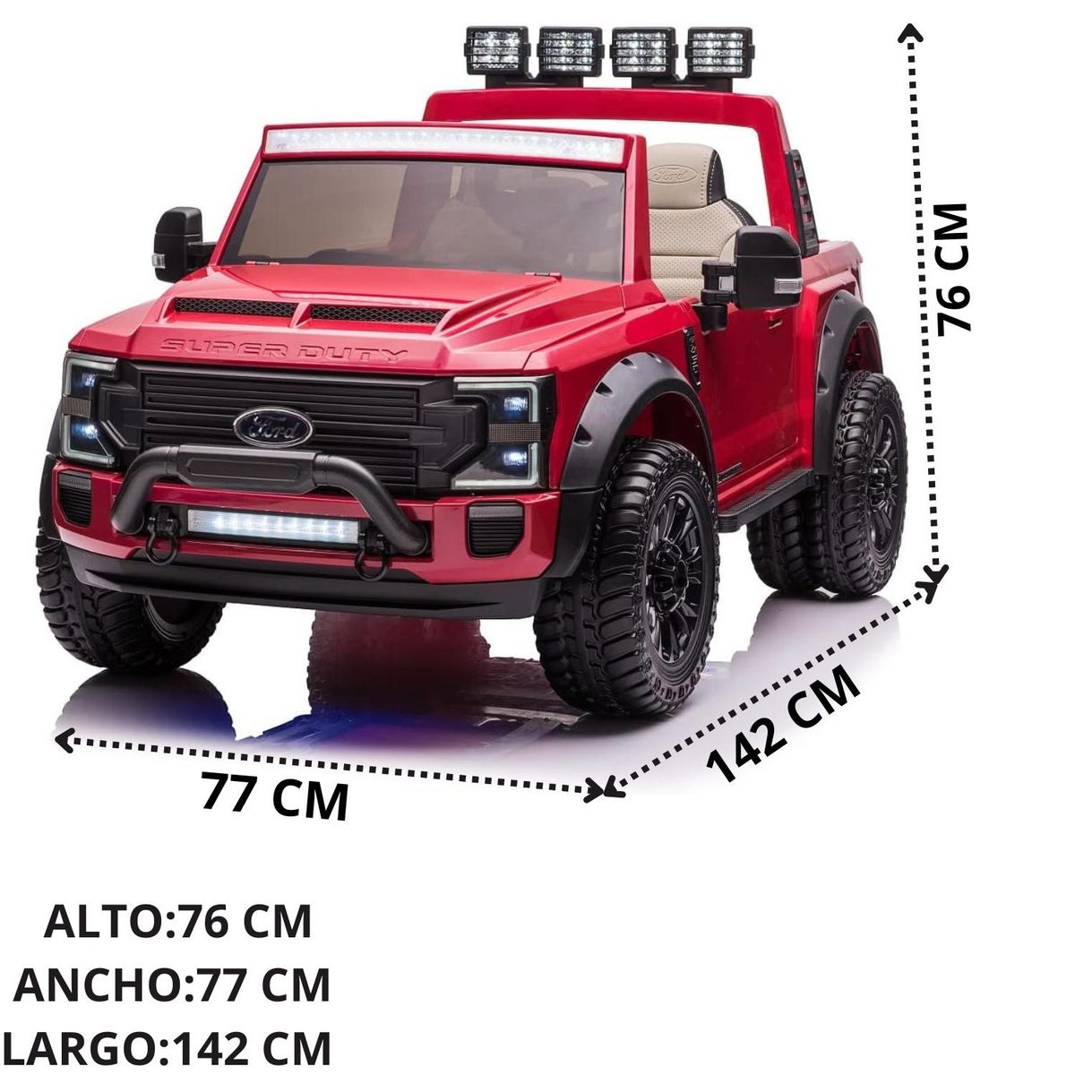 FORD - Carro a Batería Ford Super Duty 2088 de 12V.