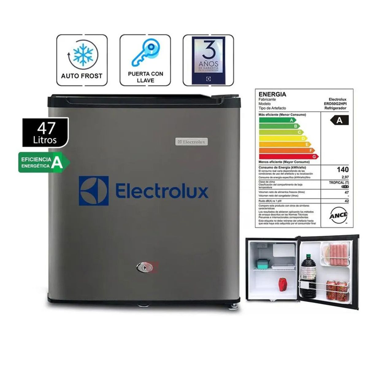 Electrolux - Frigobar Electrolux 47L ERD50G2HPI