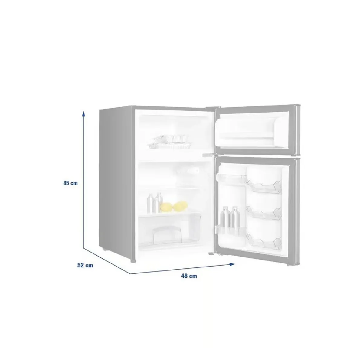 OSTER - Frigobar Oster 85L 2 Puertas OS PMB233BV