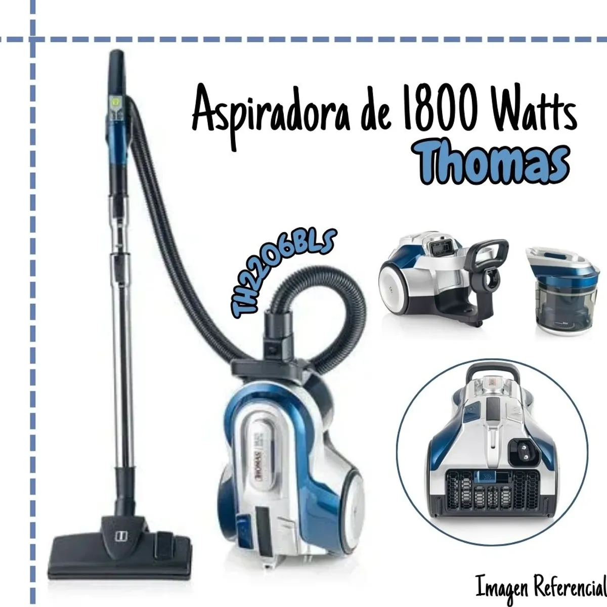 THOMAS - Aspiradora Thomas 1800 Watts TH2206BLS