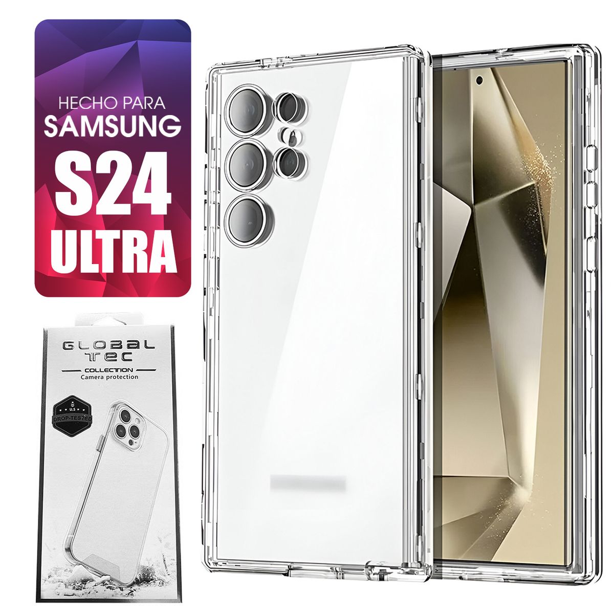 ASIA IMPORT - Space Case Transparente Samsung S24 Ultra Funda Para celular