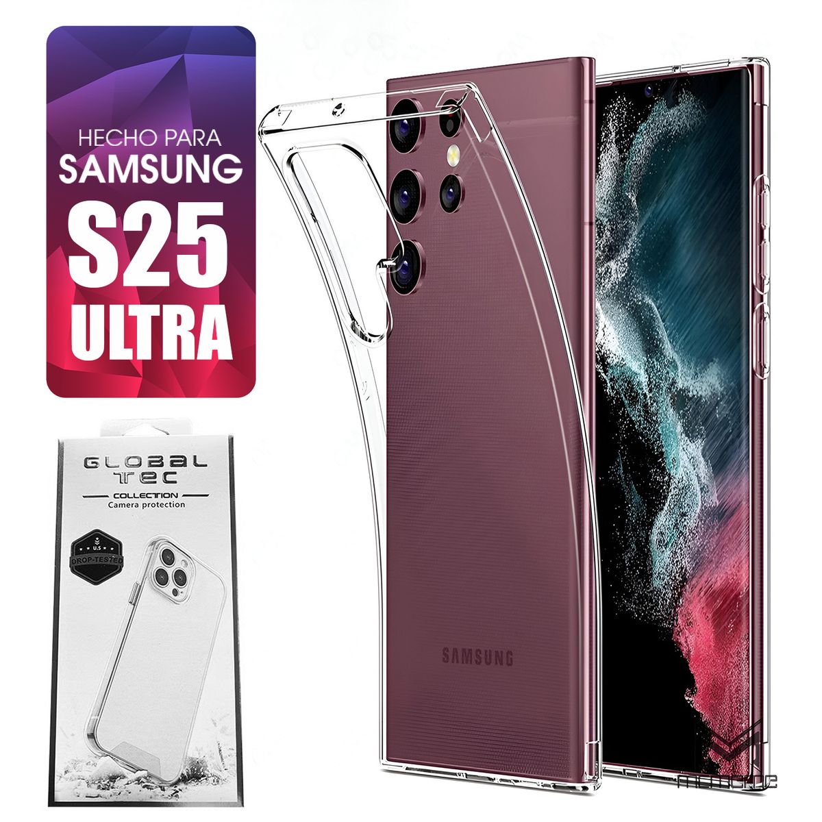 ASIA IMPORT - Space Case Transparente Samsung S25 Ultra Funda Para celular