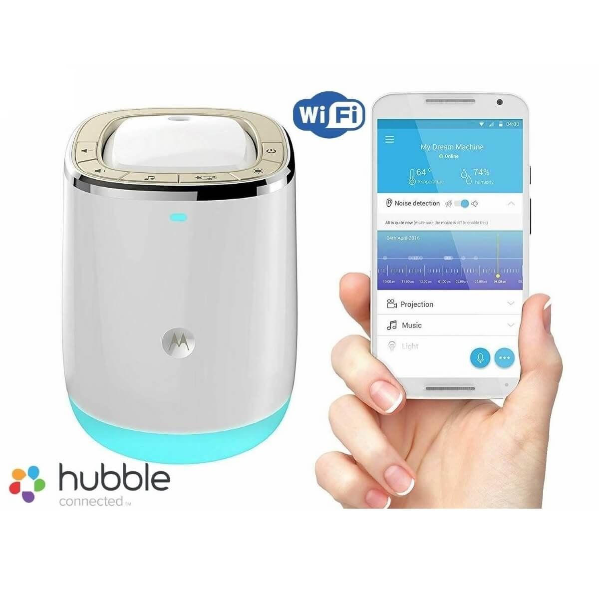 MOTOROLA - Proyector de Luz y Sonido Dream Machine Motorola MBP85SN Wi-Fi