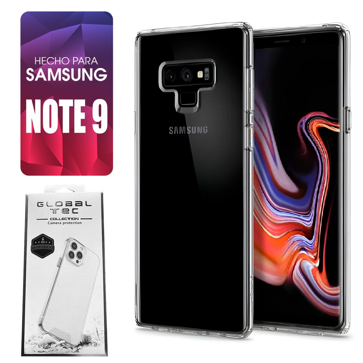 ASIA IMPORT - Space Case Transparente Samsung Note 9 Funda Para celular