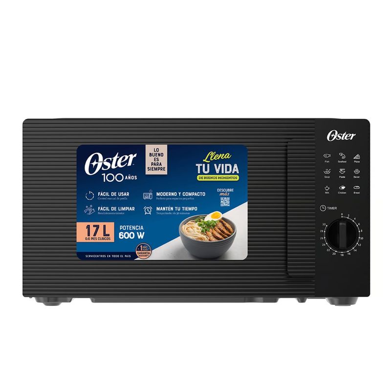 OSTER - Horno Microondas OSTER 17L POGW1702 Negro