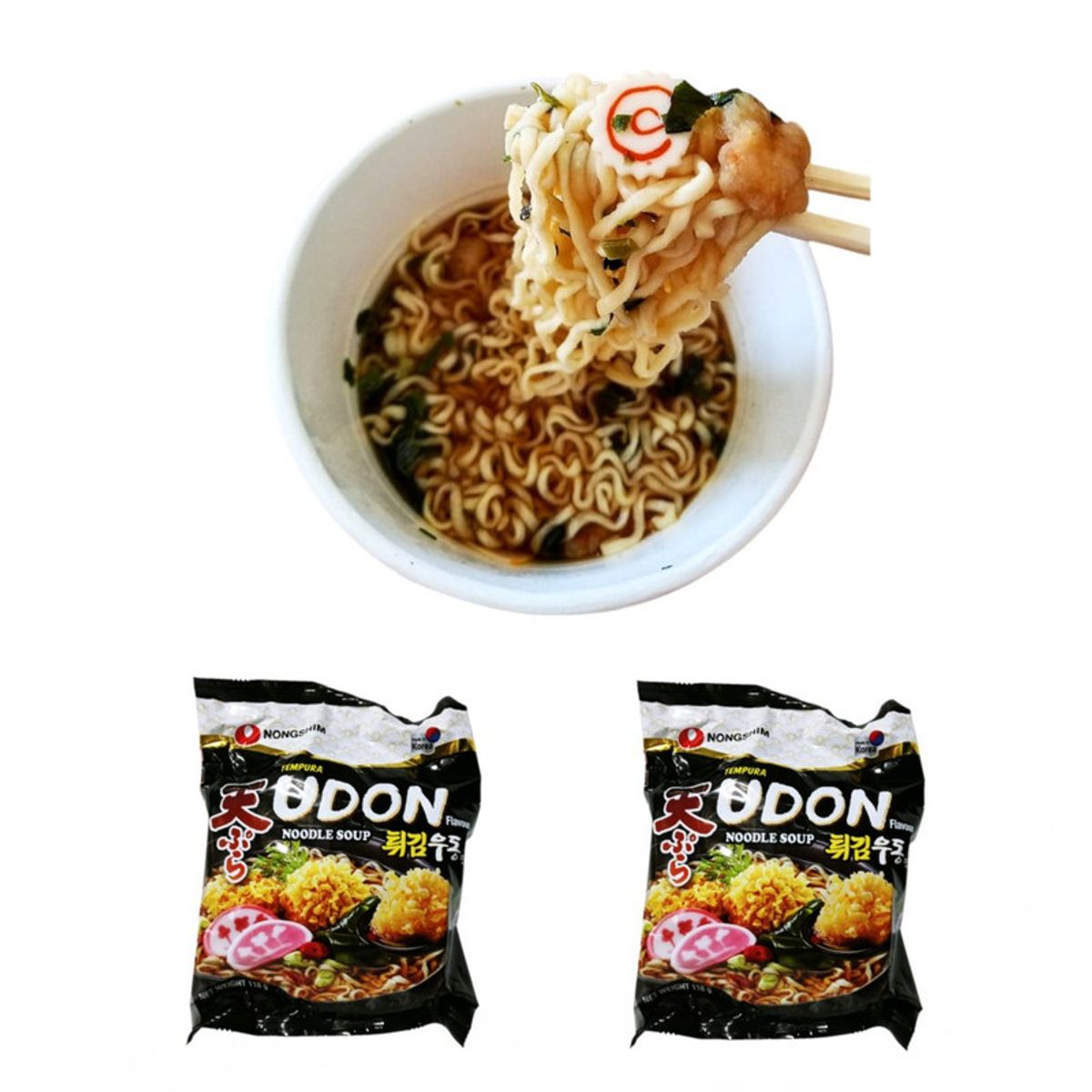GENERICO - Pack 2u Fideos Ramen Sabor Udon Tempura 118gr