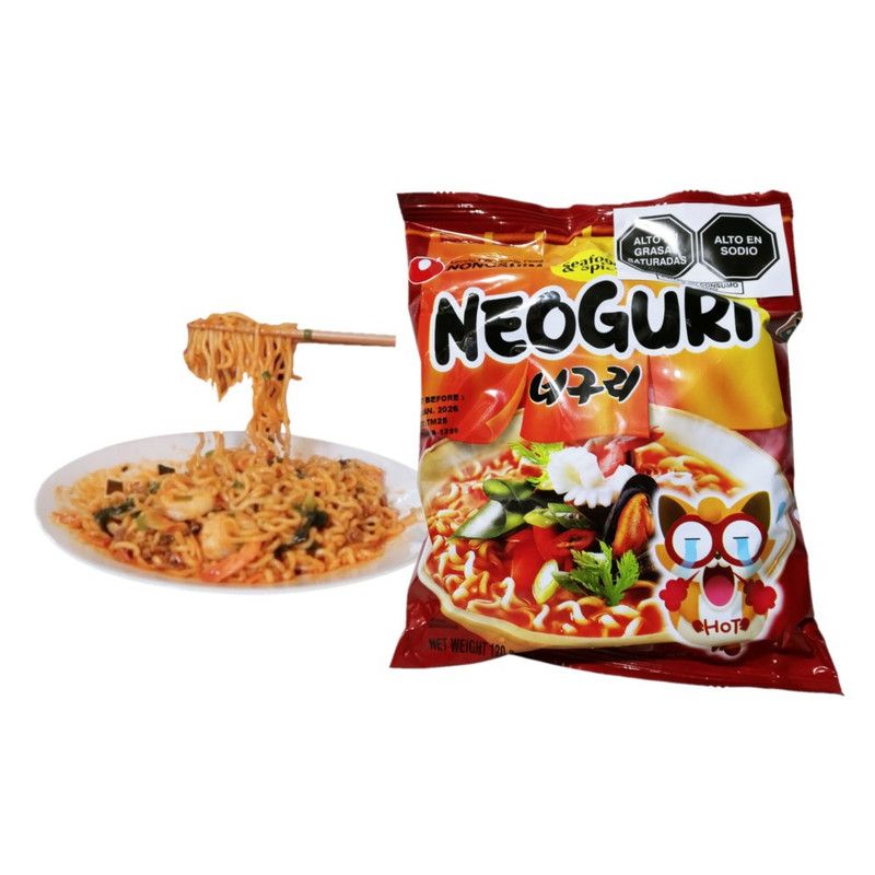 GENERICO - Fideos Ramen Neoguri Sabor Mariscos Picante 130gr Nong Shim