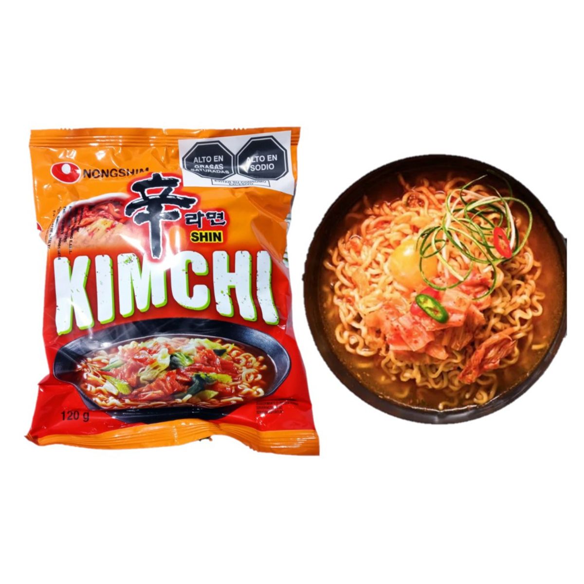 GENERICO - Pack Fideos Ramen 4u Kimchi Udon Tempura Champong Picante