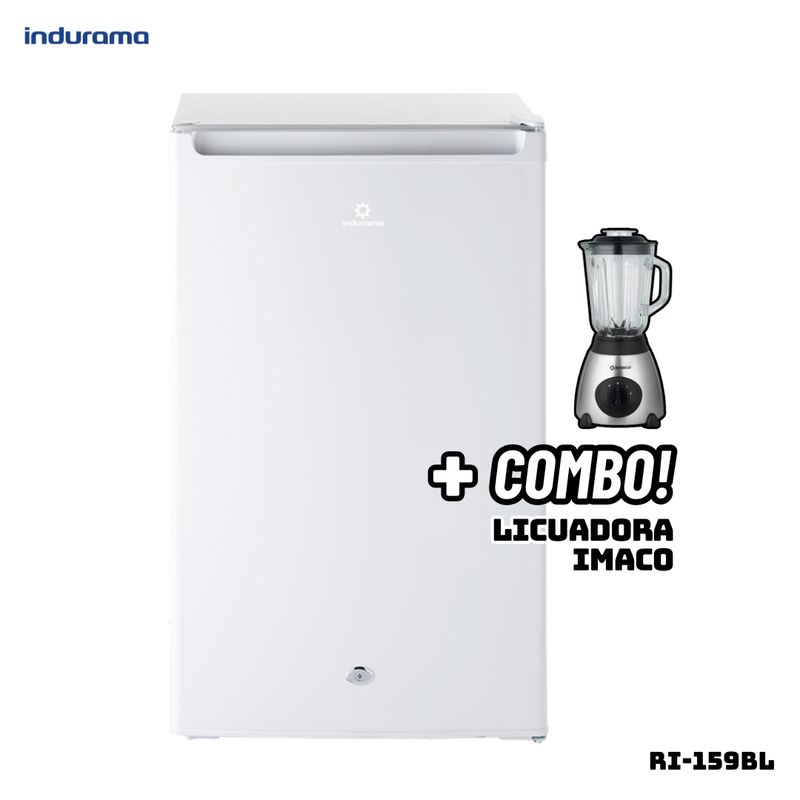 INDURAMA - FRIGOBAR INDURAMA 122 L BLANCO - RI-159BL + LICUADORA IMACO