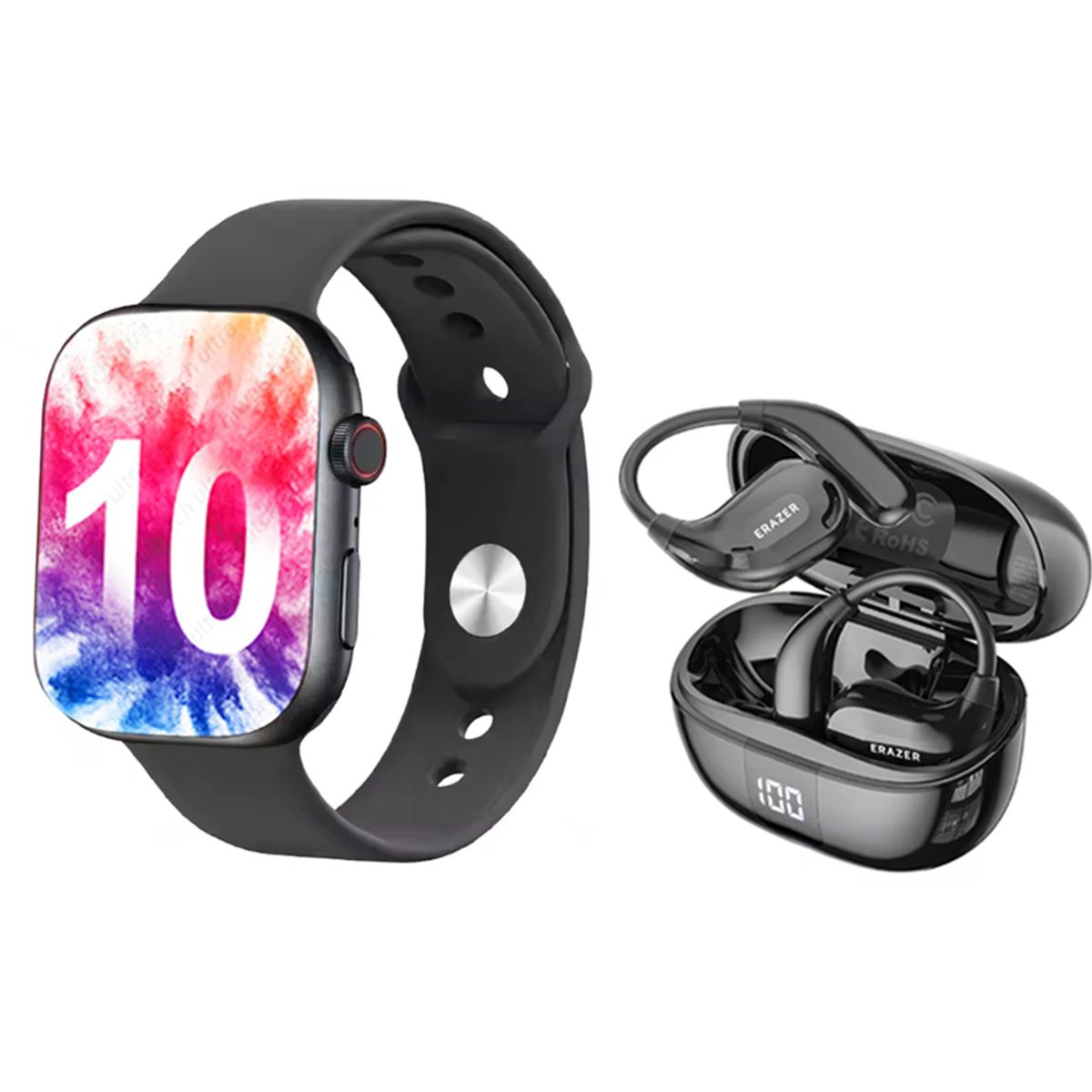 LENOVO - Audífonos Lenovo XT66 Pro-Negro BT54 y Toumi Watch S10 Pro-B