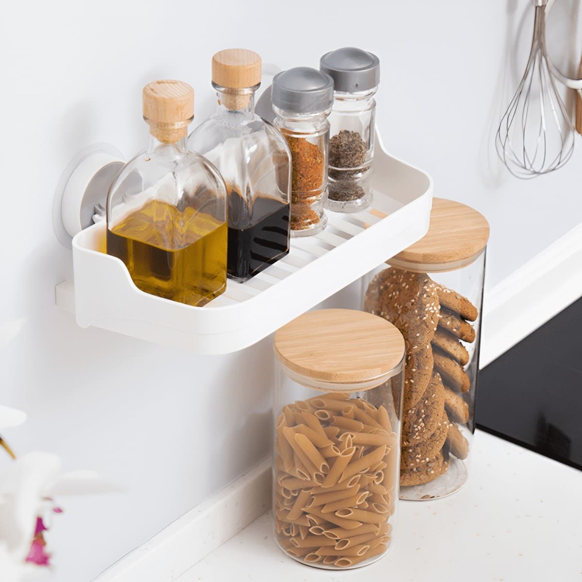 ELMEJORPRECIO - Organizador de Baño Repisa con Escurridor Modelo J&S Home