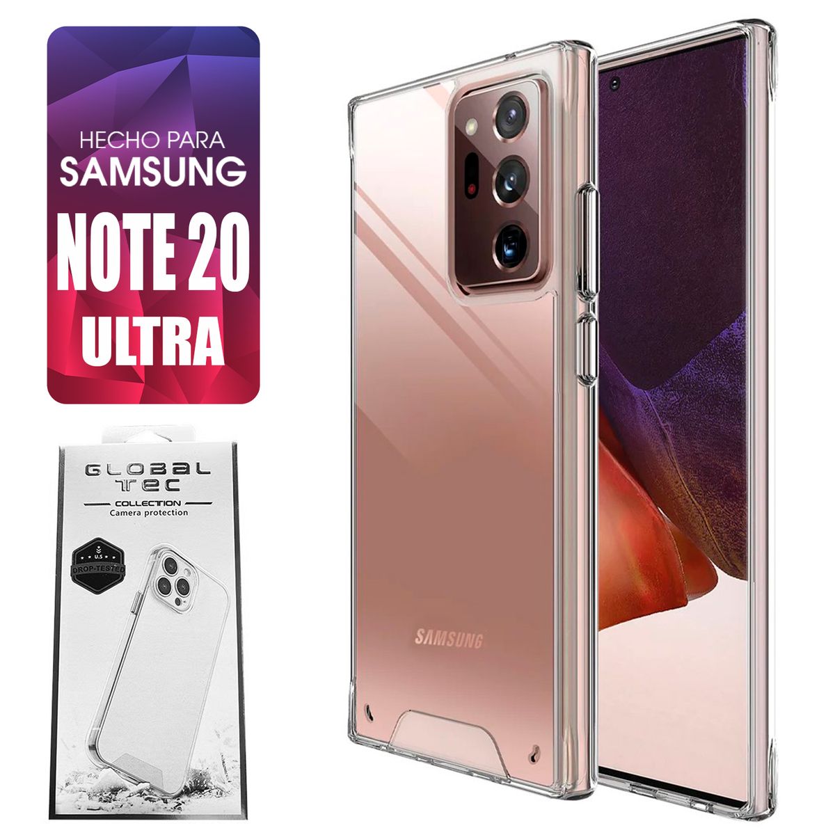 ASIA IMPORT - Space Case Para Samsung Note 20 Ultra Transparente