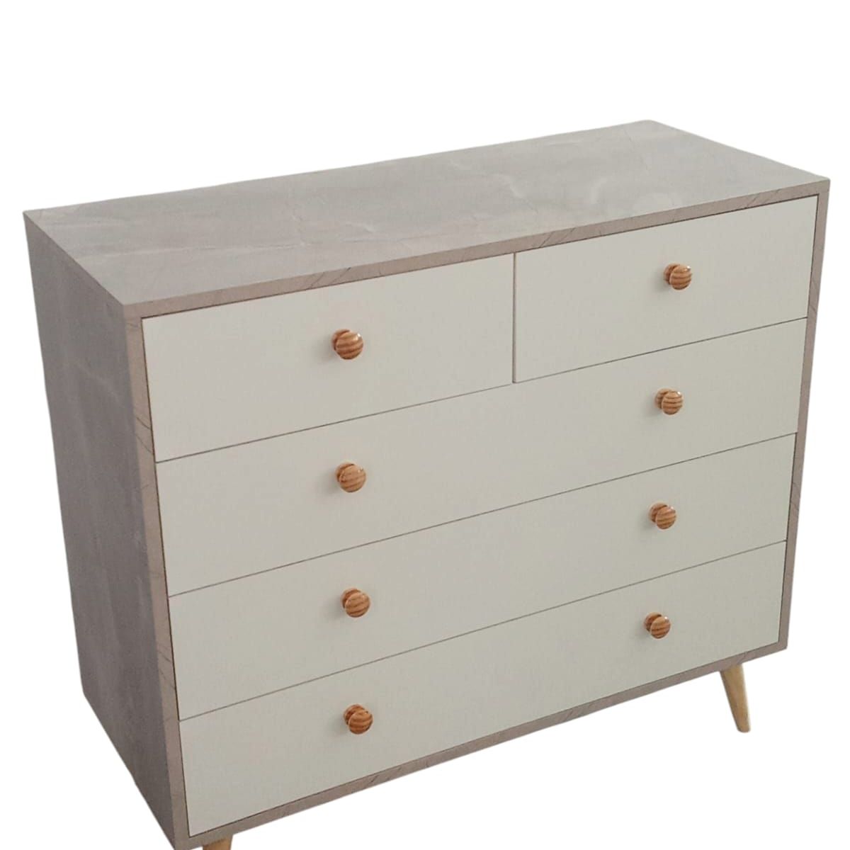 GENERICO - Comoda Smoke / 5 gavetas