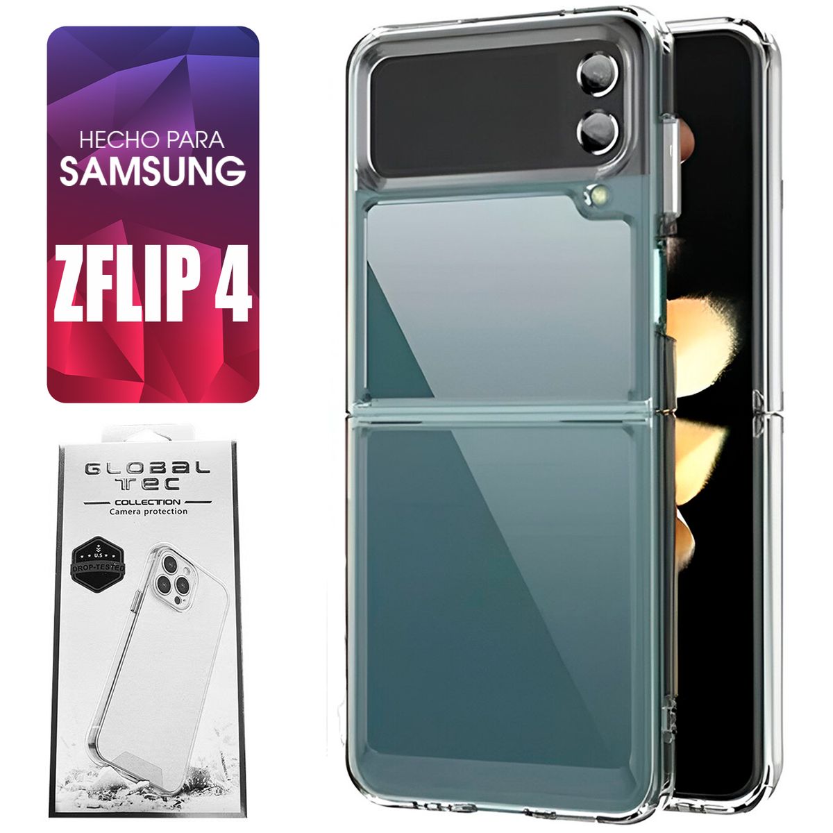 ASIA IMPORT - Space Case Para Samsung Zflip 4 Transparente