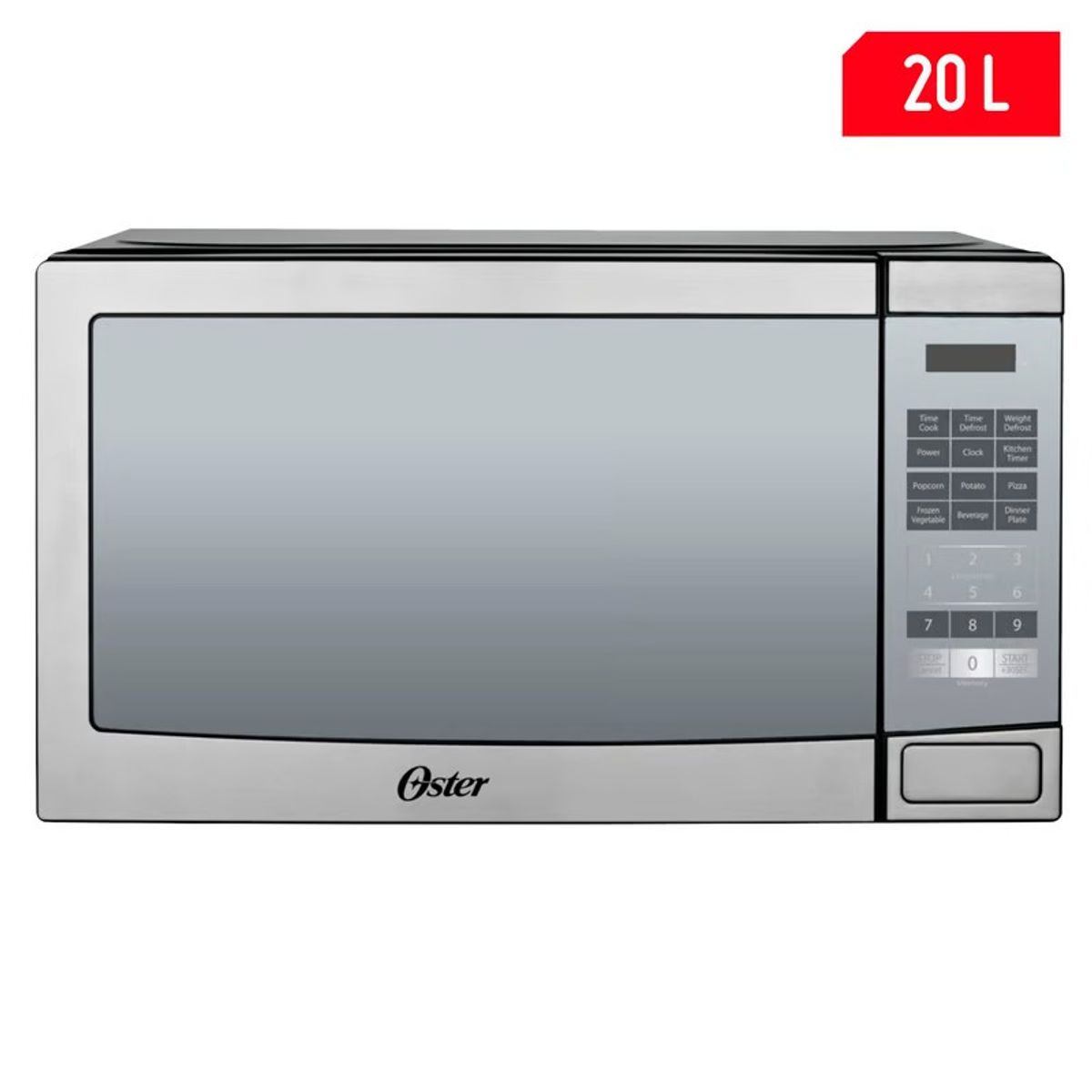 OSTER - Horno Microondas Oster® de 20L con Panel Digital POGYME3703M Acero