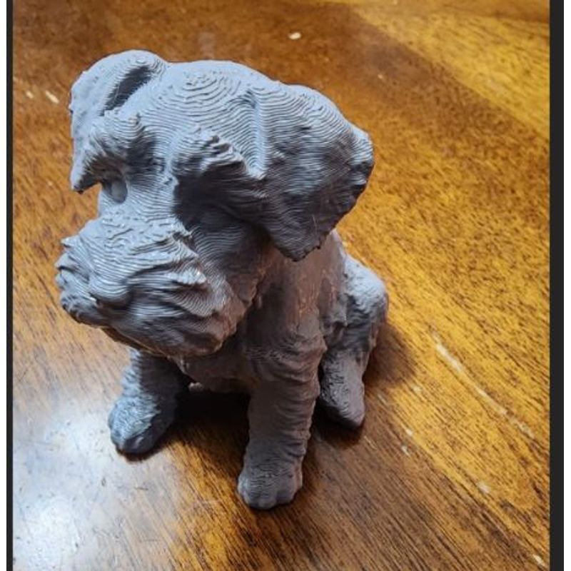 GENERICO - ADORNO EXCLUSIVO SCHNAUZER GRIS 23cm x 17cm x 23cm