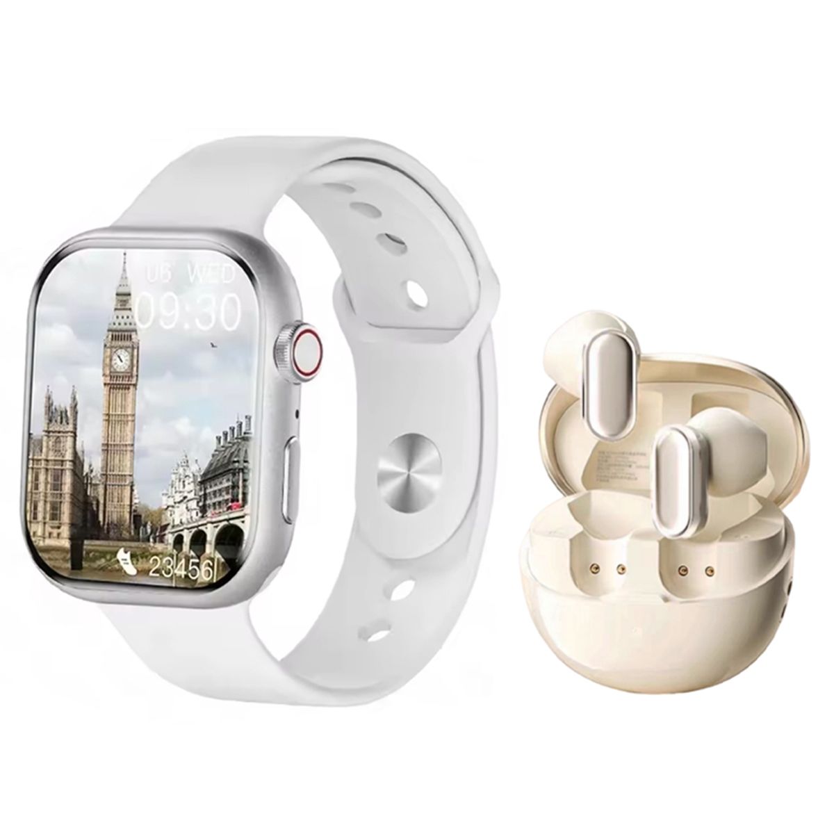 LENOVO - Audífonos Lenovo LP19 Pro -Blanco y Toumi S10 W watch Reloj inteligente