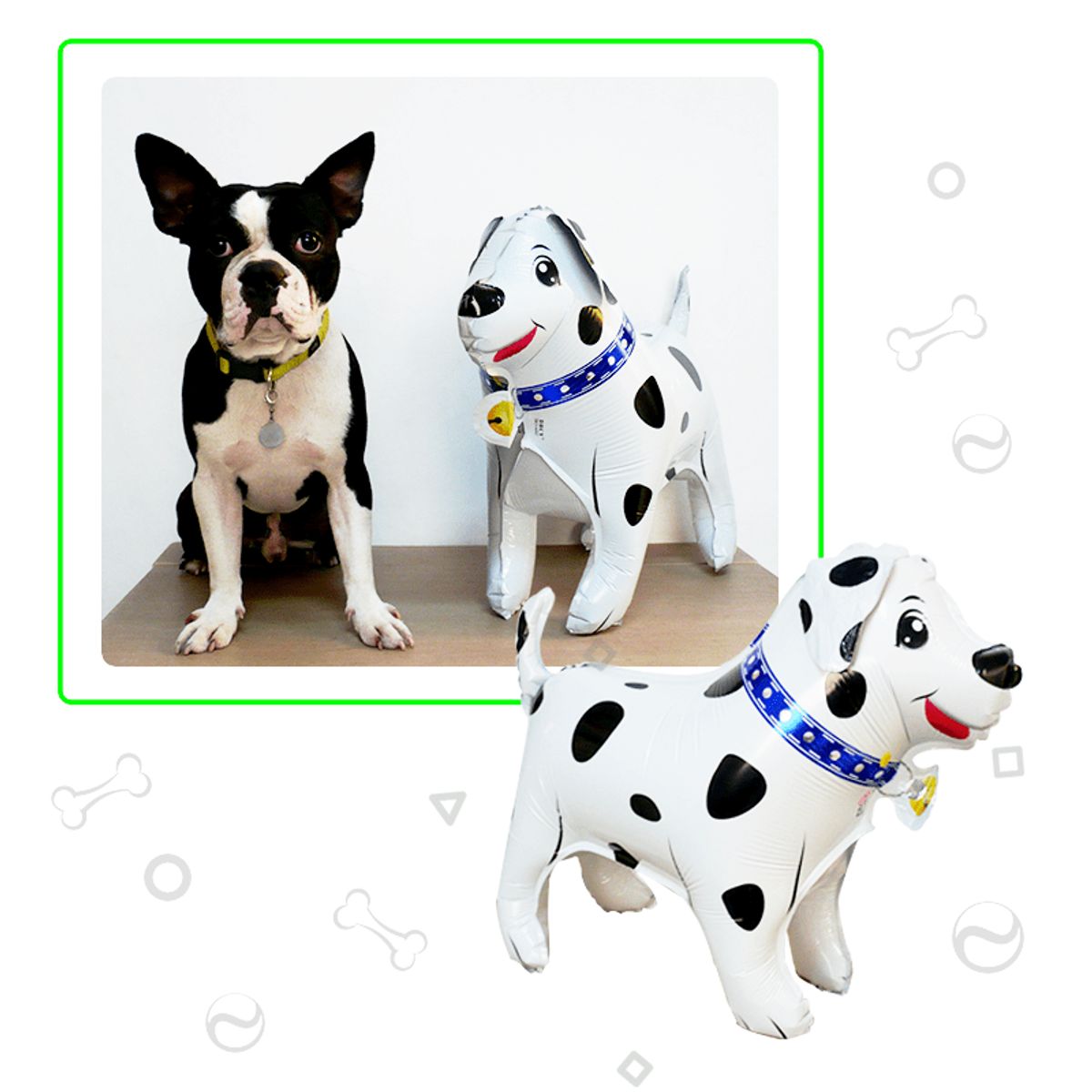 GENERICO - Globos de perritos en 3d set x 2 unidades